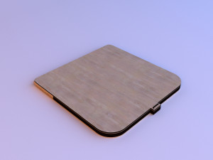 wooden handmade tictactoe game 3D 모델