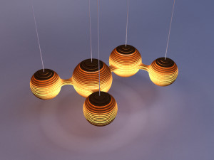 terraform parametric wood lamp 3D Model