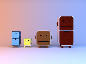 robot kids storage Model 3D