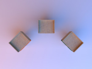 wooden nightstand for storage 3D-Modell