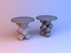 abstract cubic coffee table 3D Model