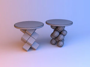 abstract cubic coffee table 3D Model