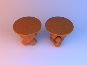 abstract cubic coffee table 3D Model