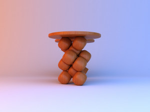abstract cubic coffee table 3D Model