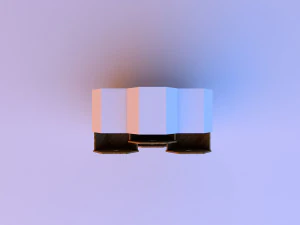 honeycomb wood cupboard 3D Model