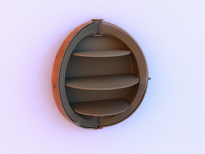 plywood folding cabinet 3D 모델
