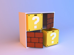 mario kids bookcase 3D 模型