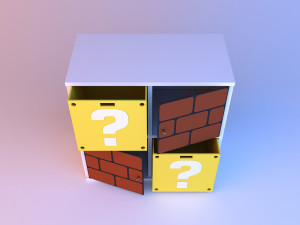 mario kids bookcase 3D 模型