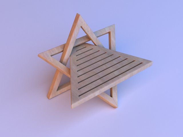 design wood coffee table 3D-Modell .c4d .max .obj .3ds .fbx .stl .blend 