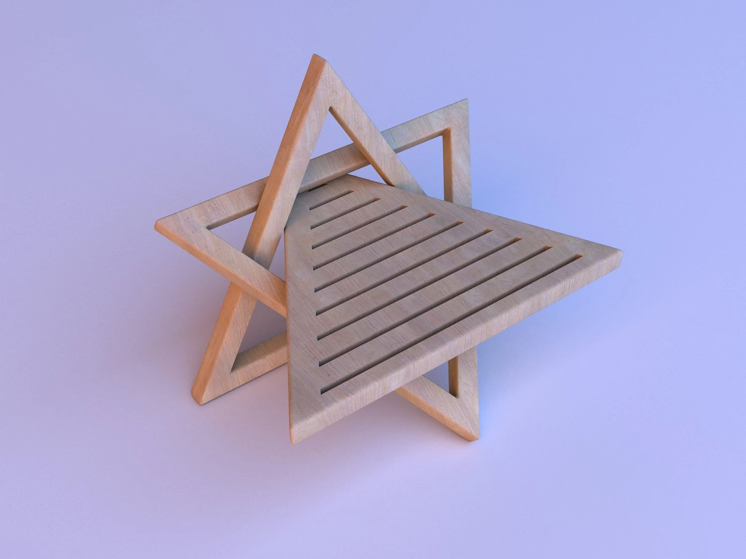 design wood coffee table 3D Model .c4d .max .obj .3ds .fbx .stl .blend 