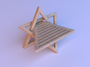 design wood coffee table 3D Model