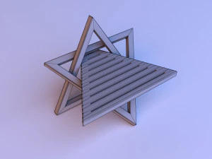 design wood coffee table 3D Model