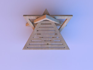 design wood coffee table 3D-Modell