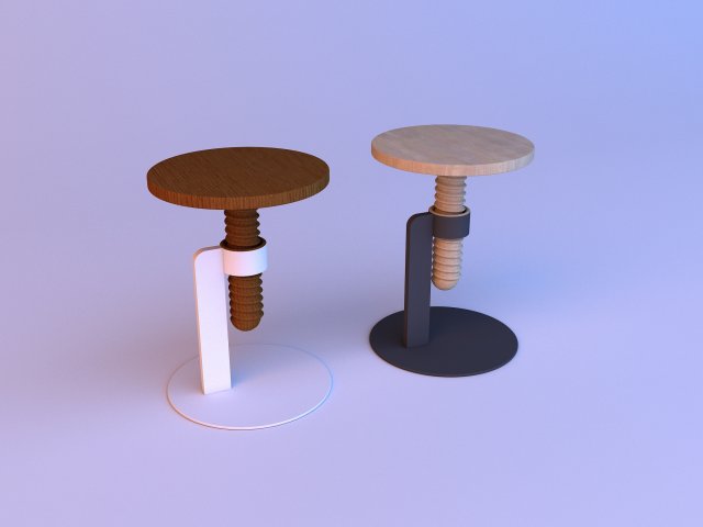 rotating coffee table Model 3D .c4d .max .obj .3ds .fbx .stl .blend 