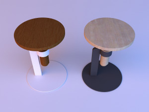 rotating coffee table Model 3D