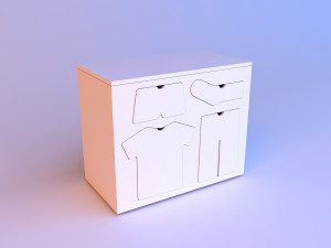 training wood dresser 3D Model