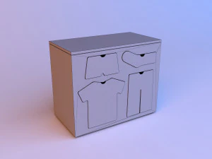 training wood dresser 3D Model