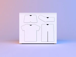 training wood dresser 3D Model