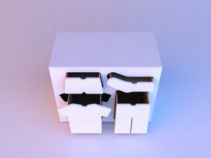 training wood dresser 3D Model
