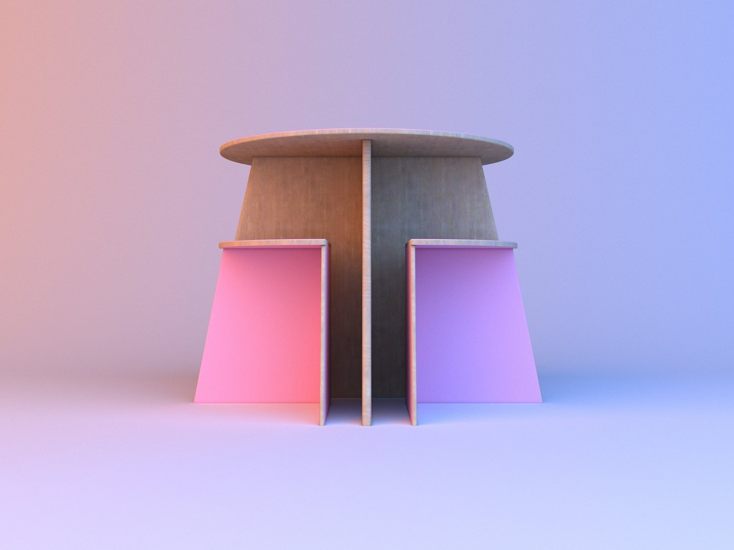 set of designer childrens furniture 3D in 3DExport