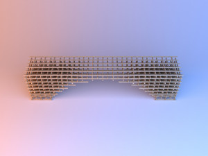 parametric wood pouf-bench 3D-Modell