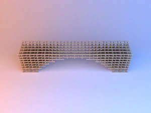 parametric wood pouf-bench 3D Model