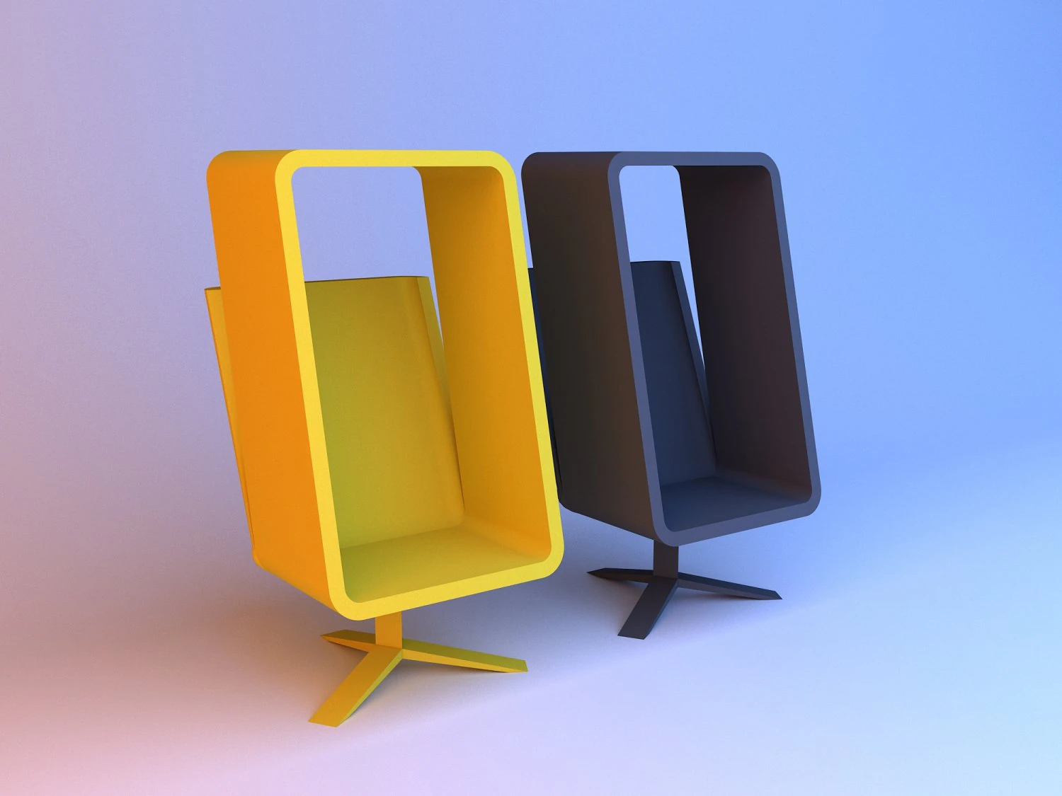 original windowseat lounge chair 3D Model .c4d .max .obj .3ds .fbx .stl .blend