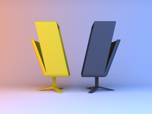 original windowseat lounge chair 3D Model