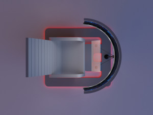 futuristic armchair with fold-out display 3D 模型