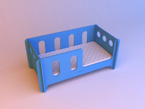 handmade baby beds 3D Model