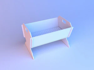 handmade baby beds 3D Model