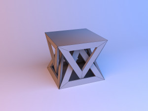 cardboard furniture coffee table Model 3D