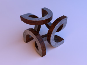 metal sculpture furniture 3D Model