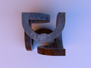 metal sculpture furniture 3D Model