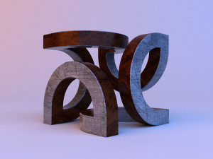 metal sculpture furniture 3D Model