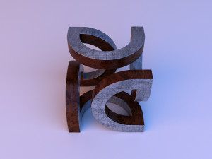 metal sculpture furniture 3D Model