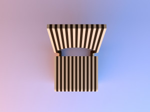 parametric plywood chair 3D मॉडल
