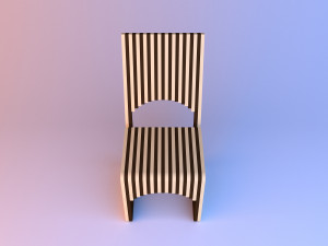 parametric plywood chair 3D मॉडल