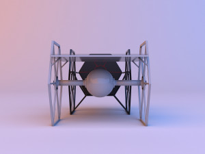 scifi future furniture set 3D 모델