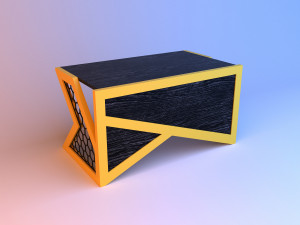 loft future scifi desk-table 3D Model