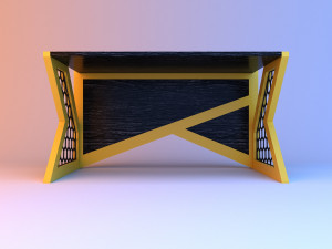 loft future scifi desk-table 3D Model