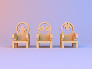 wood pattern chair 3D Model