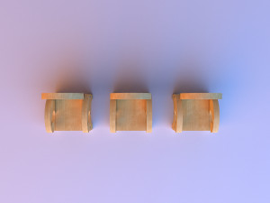 wood pattern chair 3D Model