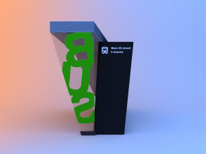 modern bus stop 3D Model