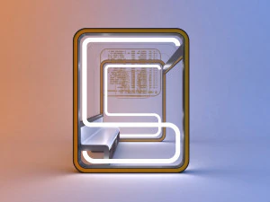 modern bus stop 3D Model