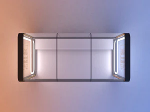 modern bus stop 3D Model