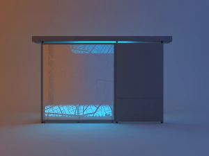 modern public transit station - bus stop 3D Model