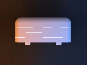 urban infrastructure mobile sci-fi bus stop 3D Model