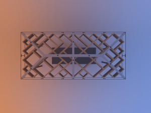 transit shelter glass wood bus stop Modèle 3D