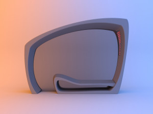 scifi modern bus stop public transport Modelo 3D